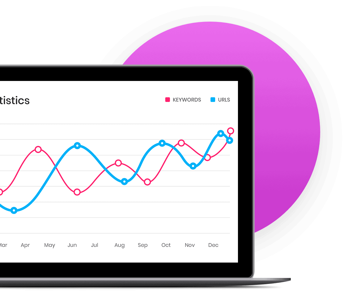 stats on a laptop